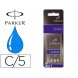 Foto 0: CAIXA COM 5 CARTUCHOS DE TINTA AZUL,PARA TODOS OS MODELOS DE CANETAS DA PARKER