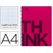 Foto 0: CADERNO ESPIRAL LIDERPAPEL THINK 160 FLS A4 VERMELHO QUAD