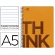 Foto 0: CADERNO ESPIRAL LIDERPAPEL THINK 160 FLS A5 LARANJA PAUTADO