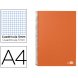 Foto 0: CADERNO ESPIRAL LIDERPAPEL A4 MICRO PAPERCOAT CAPA FORRADA 160F 70G QUADRICULADO 5MM 5 BANDAS 4 FUROS. LARANJA