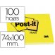 Foto 0: BLOCO DE NOTAS ADESIVAS POST-IT AMARELO 74 X 100 MM