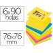 Foto 0: BLOCO DE NOTAS ADESIVAS POST-IT SUPER STICKY 76X76 MM COM 90 FOLHAS PACK DE 6 BLOCO CORES SORTIDAS COLECAO RIO DE JANEIRO