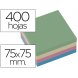 Foto 0: BLOCO DE NOTAS ADESIVAS Q-CONNECT COR PASTEL 75 X 75 MM