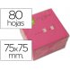 Foto 0: BLOCO DE NOTAS ADESIVAS Q-CONNECT ROSA FLUO. 75 X 75 MM
