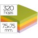 Foto 0: Bloco de notas adesivas Q-Connect, 75x75mm, Mix de cores