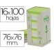 Foto 0: Bloco de notas adesivas recicladas Post-It, Torre de 16 blocos, 76x76mm, Cores diversas