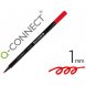 Foto 0: MARCADOR Q-CONNECT PONTA DE FIBRA VERMELHO - PONTA REDONDA 0,5 MM