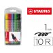 Foto 0: MARCADOR STABILO AGUARELAVEL PEN 68 ESTOJO DE 10 CORES SORTIDAS