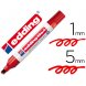 Foto 0: Marcador Edding n.� 1, Ponta biselada, 5mm, Vermelho