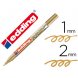 Foto 0: Marcador Edding 751, Ponta redonda, 2mm, Ouro