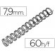 Foto 0: ESPIRAL GBC PRETA MODELO WIRE 3:1, 7,9 MM, N.5, COM CAPACIDADE PARA 60 FOLHAS