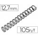 Foto 0: ESPIRAL GBC PRETA MODELO WIRE 3:1, 12,7 MM, N.8, COM CAPACIDADE PARA 105 FOLHAS