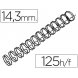 Foto 0: ESPIRAL GBC PRETA MODELO WIRE 3:1, 14,3 MM, N.9, COM CAPACIDADE PARA 125 FOLHAS