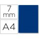 Foto 0: Capa de encaderna��o Leitz, Opaca, R�gida, Lombada 7mm, Azul