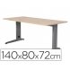 Foto 0: MESA DE ESCRIT�RIO ROCADA S�RIE METAL A�O ALUM�NIO/FAIA 140X80 CM